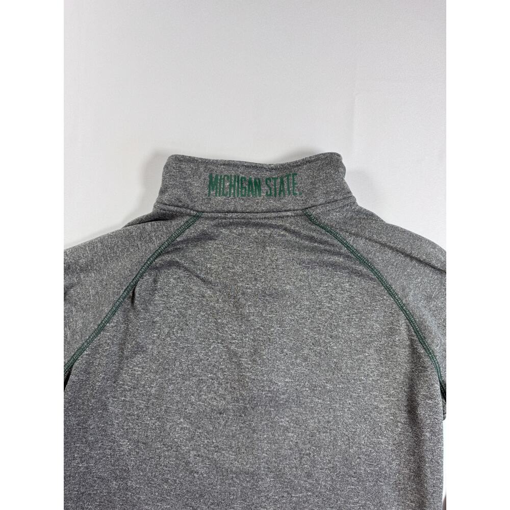 Pro Edge Womens Michigan State Spartans Quarter Zip Fleece Pullover Large - Picture 4 of 9